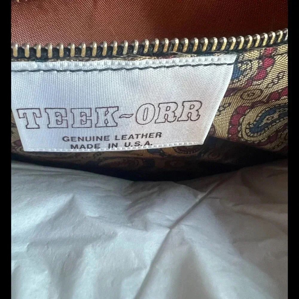 Teek-Orr Vintage Y2K Oversized Envelope White Leather Clutch - Picture 5 of 7